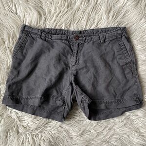 The North Face Womens Maywood Gray Linen Cotton Hiking Shorts CFV1 Size 12